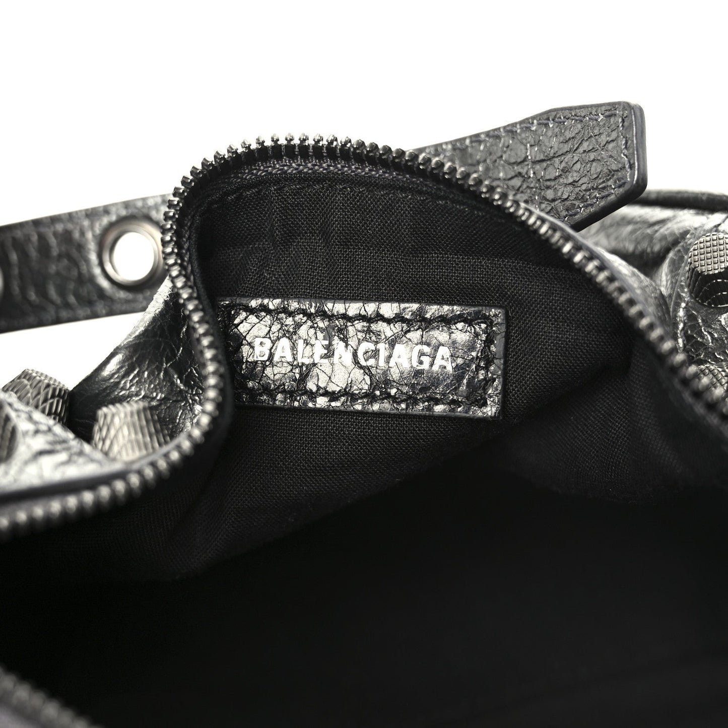 Agneau Arena Le Cagole Cylinder Bag Steel Grey
