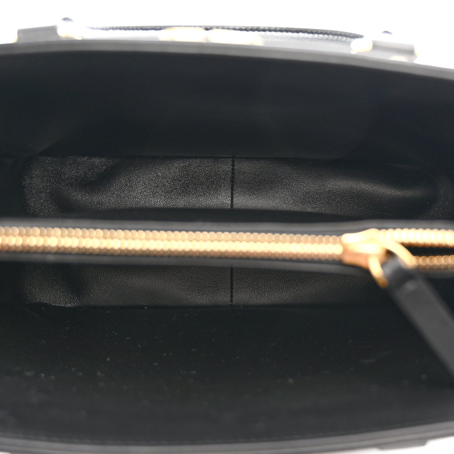 Calfskin Quilted Vlogo Small Top Handle Shoulder Bag Black