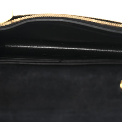 Metallic Goatskin Lambskin Classic Monogram Kate Tassel Chain Wallet Gold