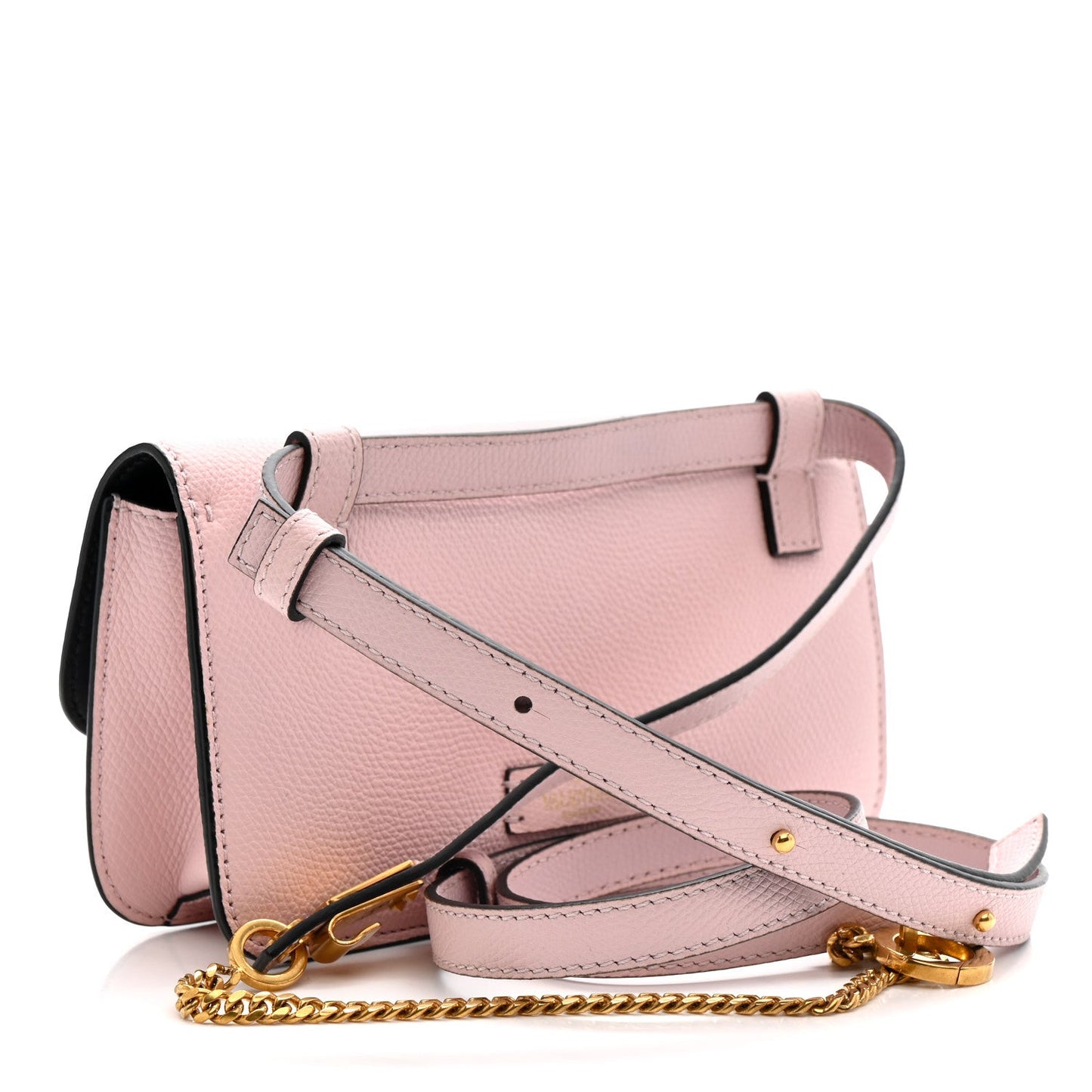 Grainy Calfskin VSling Belt Bag Rose Quartz