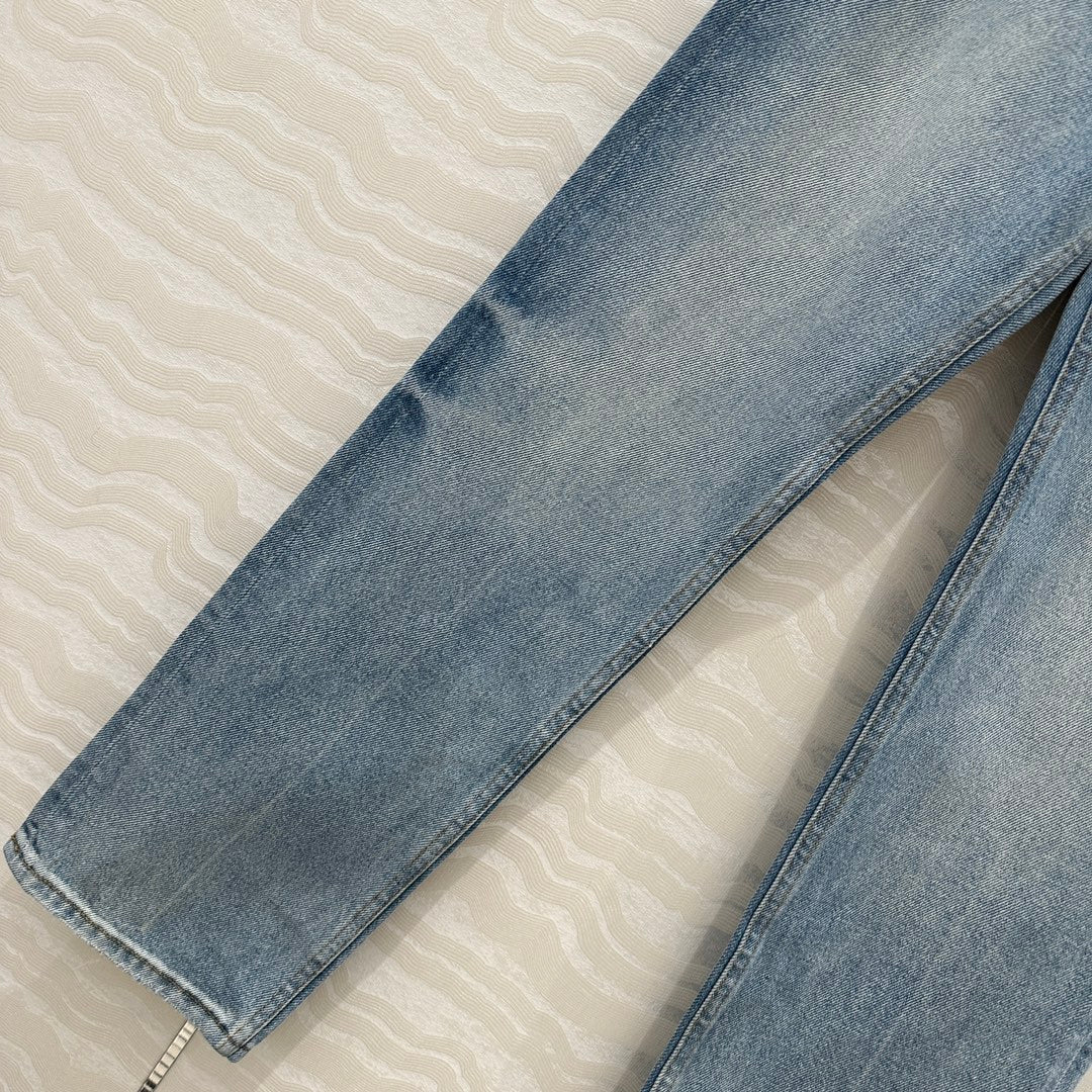 YSL Pant Light Blue Cotton