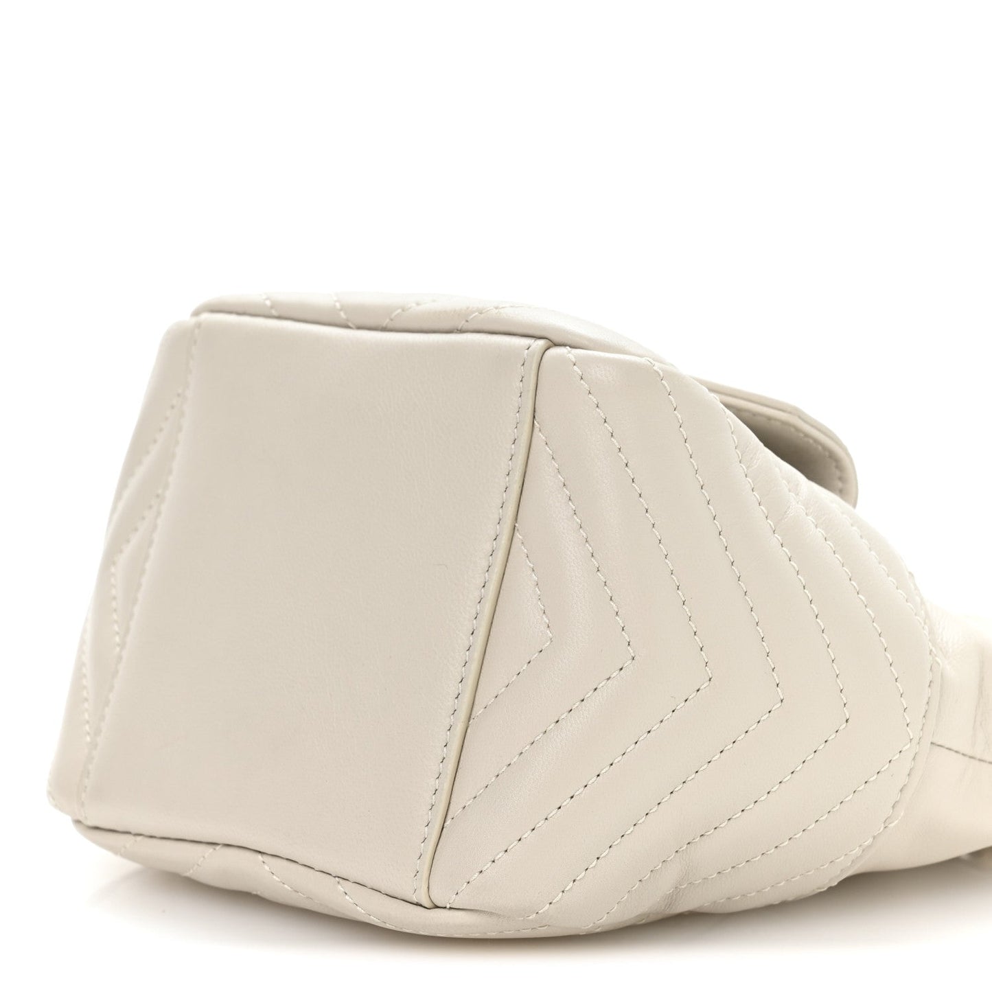 Lambskin Matelasse Monogram Joe Nano Bucket Bag Crema Soft