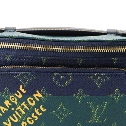 Monogram Heritage Rush Bumbag Blue Stripes