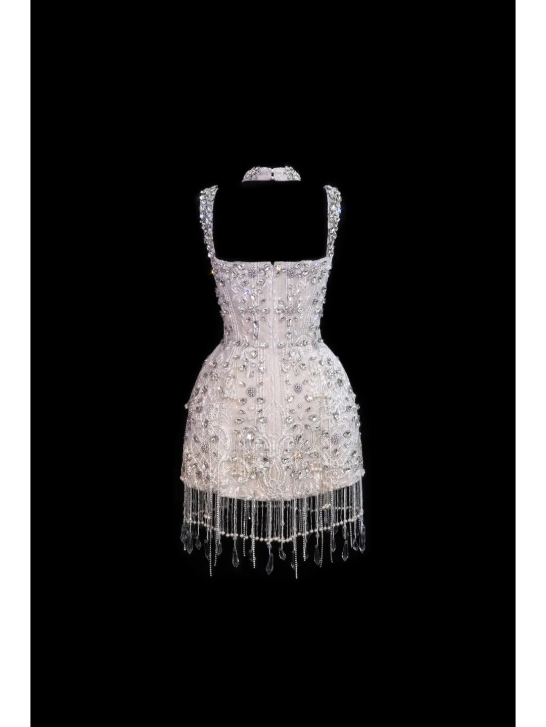 formaldressy-Pink Exquisite Beaded Short Satin Homecoming Dress Birthday Party Dress gh5376