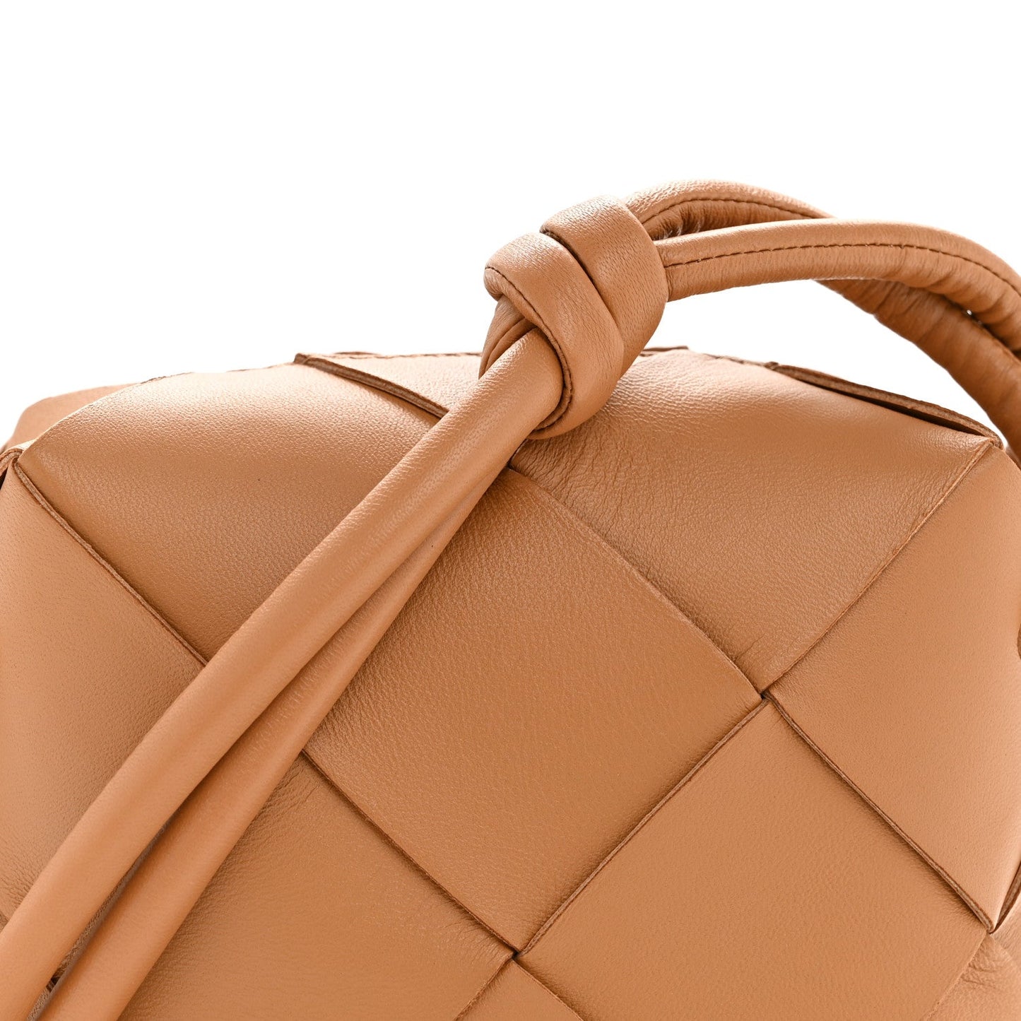 Lambskin Maxi Intrecciato Mini Cassette Camera Bag Acorn