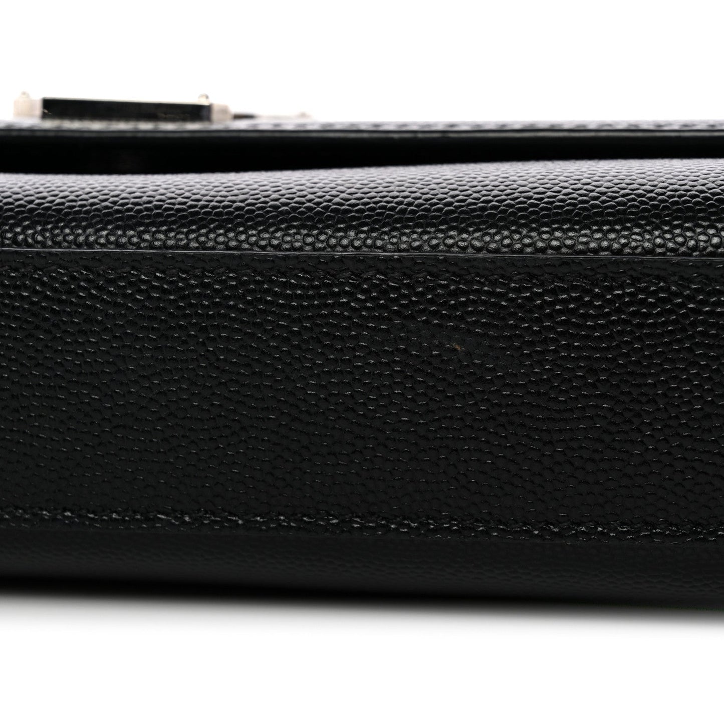 Grain De Poudre Medium Classic Monogram Kate Satchel Black