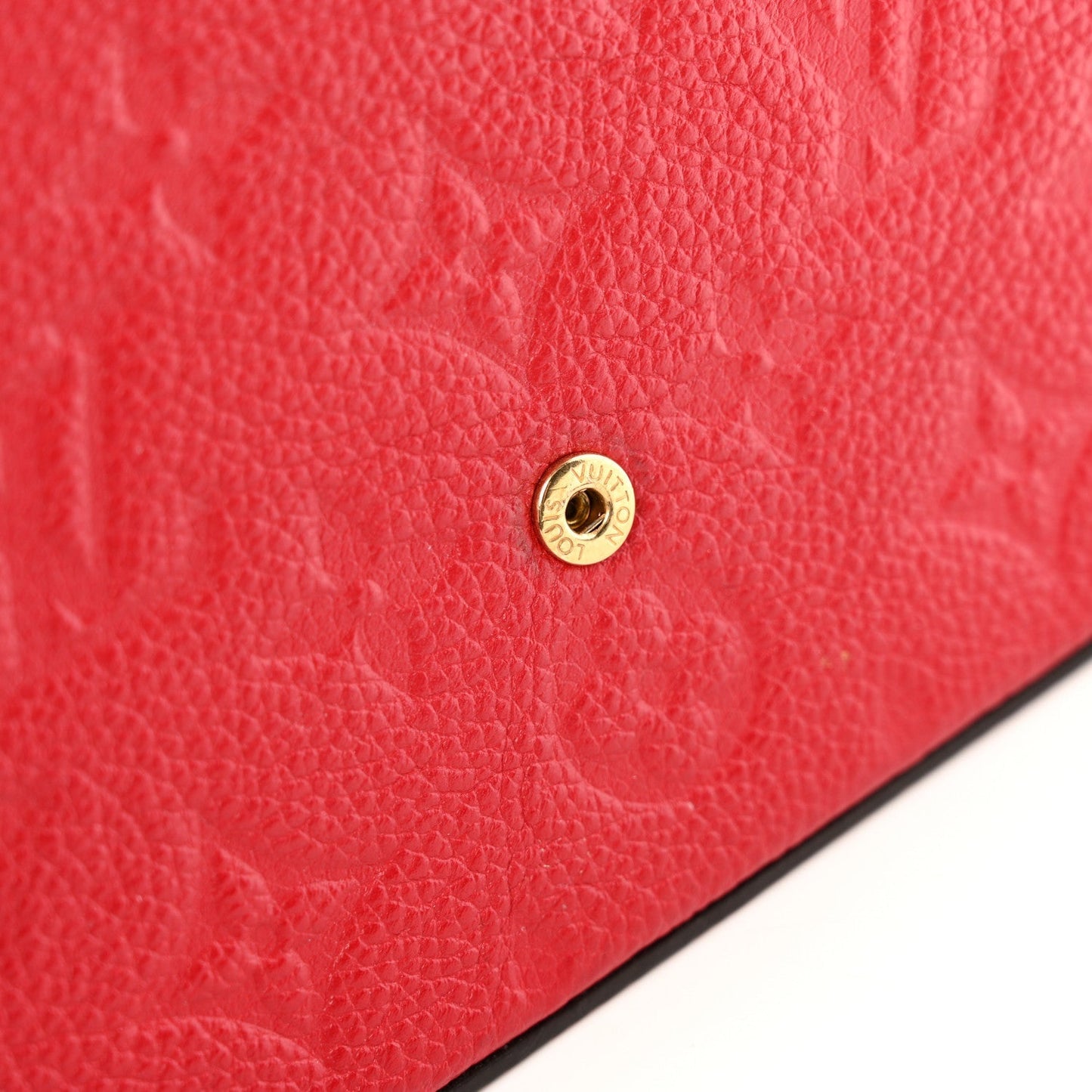 Empreinte Pochette Felicie Chain Wallet Scarlet