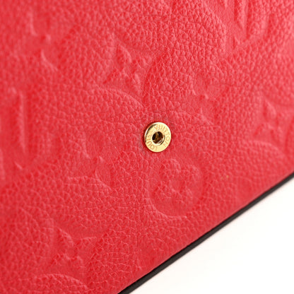 Empreinte Pochette Felicie Chain Wallet Scarlet