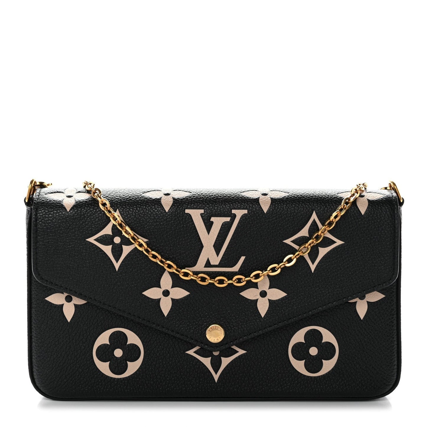 Empreinte Monogram Giant Felicie Pochette Black Beige