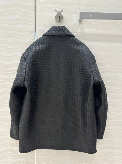 BV Jacket in Dark Brown Lambskin