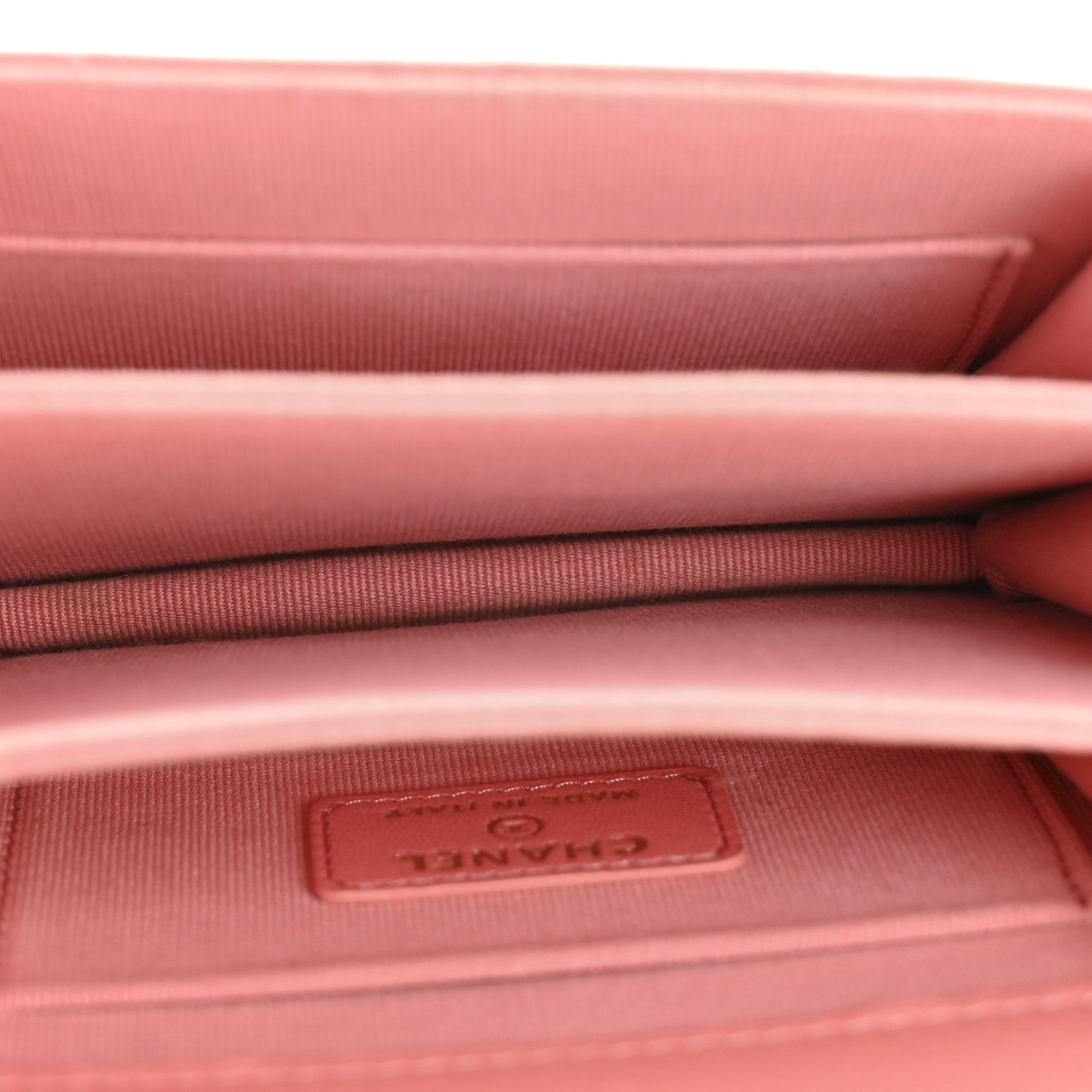 Lambskin Quilted Top Handle Flap Clutch With Chain Pink