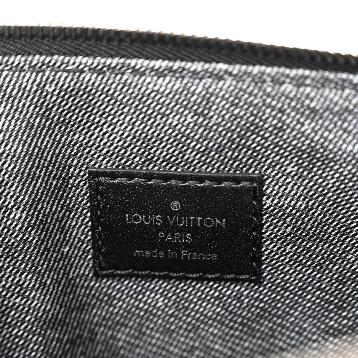 Lambskin Embossed Monogram Coussin MM Black Gray