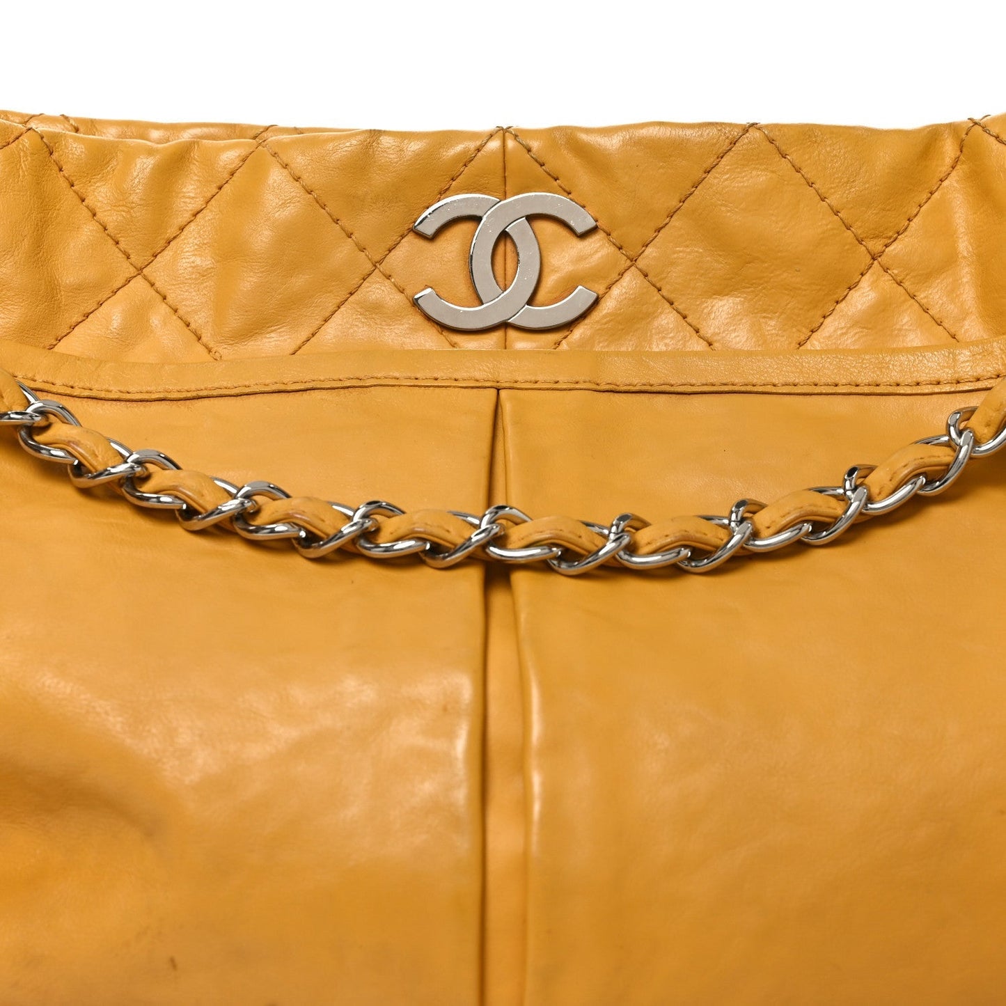 Calfskin Natural Beauty Tote Yellow