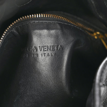 Calfskin Intrecciato Small Hop Black