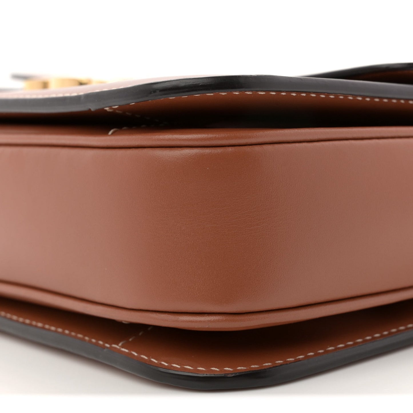 Triomphe Canvas Calfskin Medium Triomphe Bag Tan