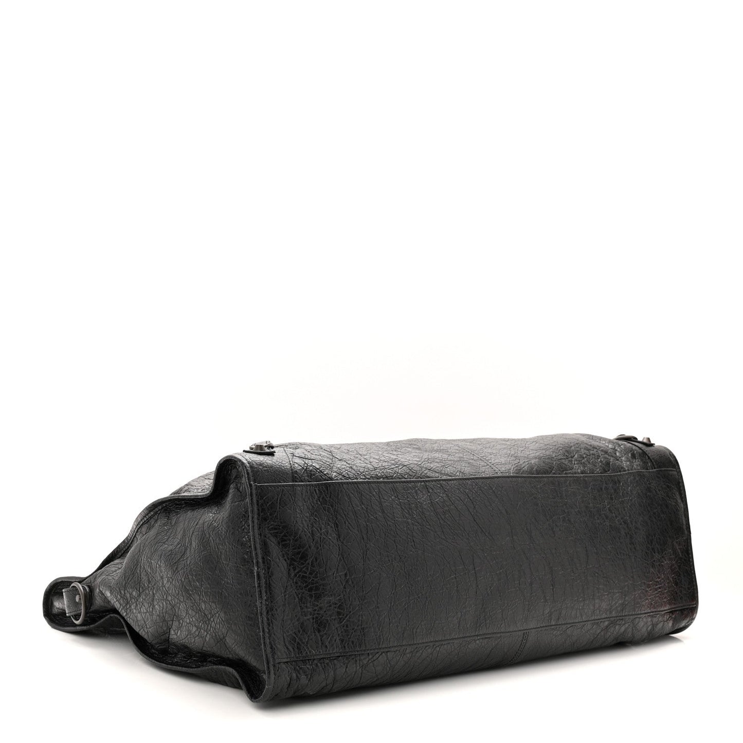 Arena Lambskin Brass Hardware Le City Travel Bag Black