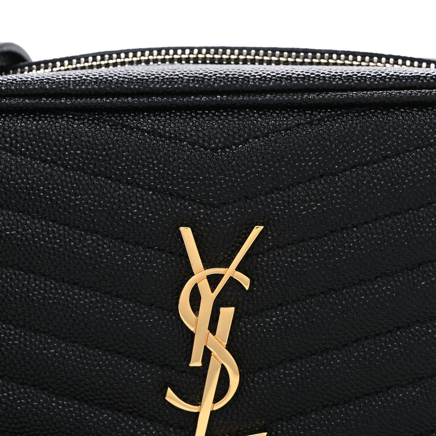 Grain De Poudre Matelasse Monogram Mini Lou Camera Bag Black