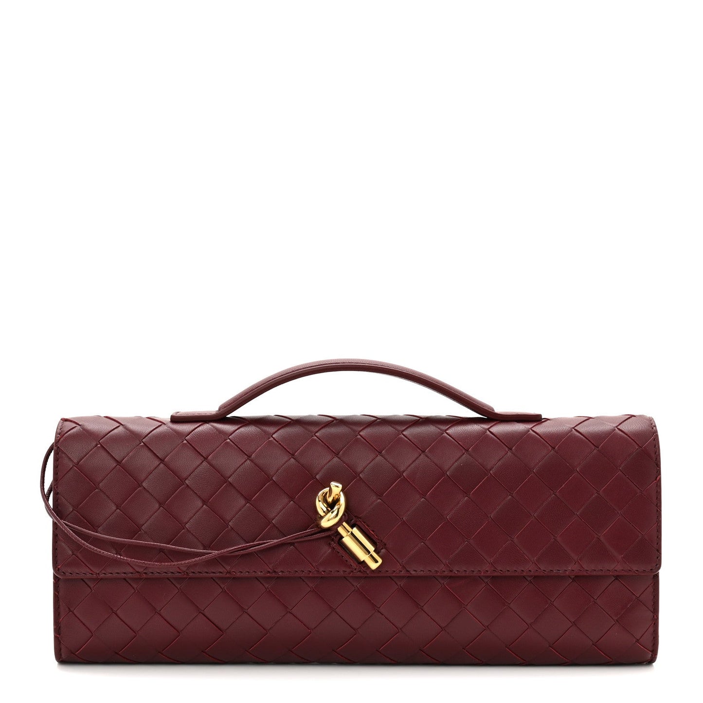 Nappa Intrecciato Long Andiamo Top Handle Clutch Barolo