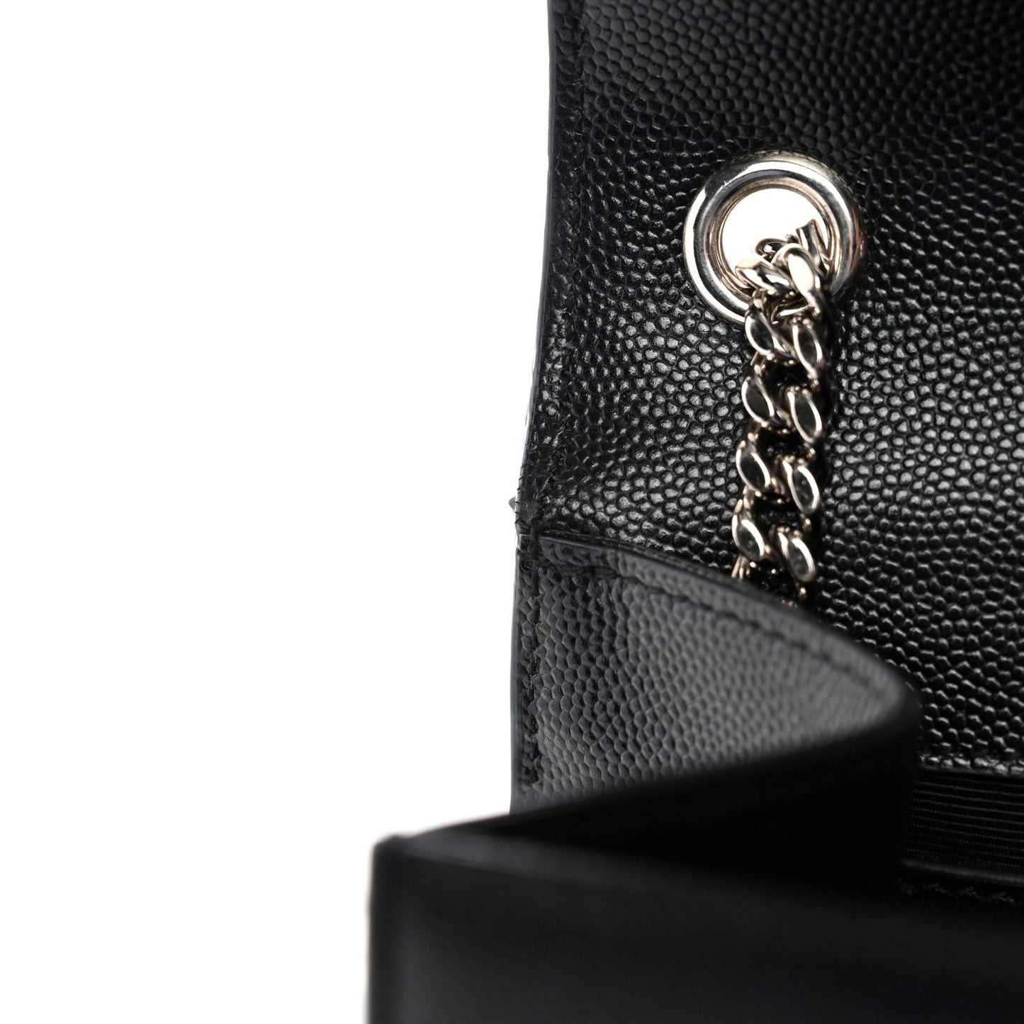 Grain De Poudre Medium Classic Monogram Kate Satchel Black