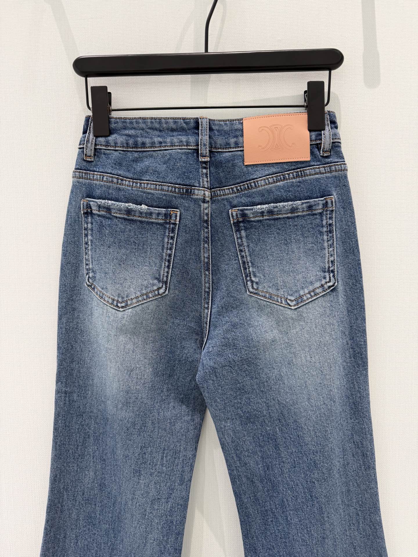 Celine 26S Flap Pocket Flared Jeans Union Wash Cotton 351198