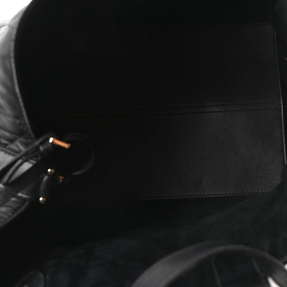 Calfskin Macrocannage Medium Toujours Black