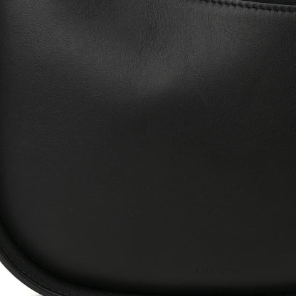 Smooth Calfskin Half Moon Shoulder Bag Black