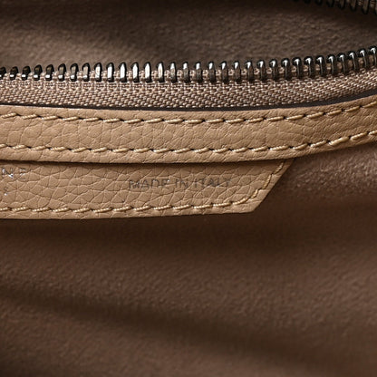 Drummed Calfskin Micro Luggage Dune