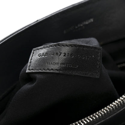 Calfskin Y Quilted Monogram Medium Loulou Chain Satchel Storm