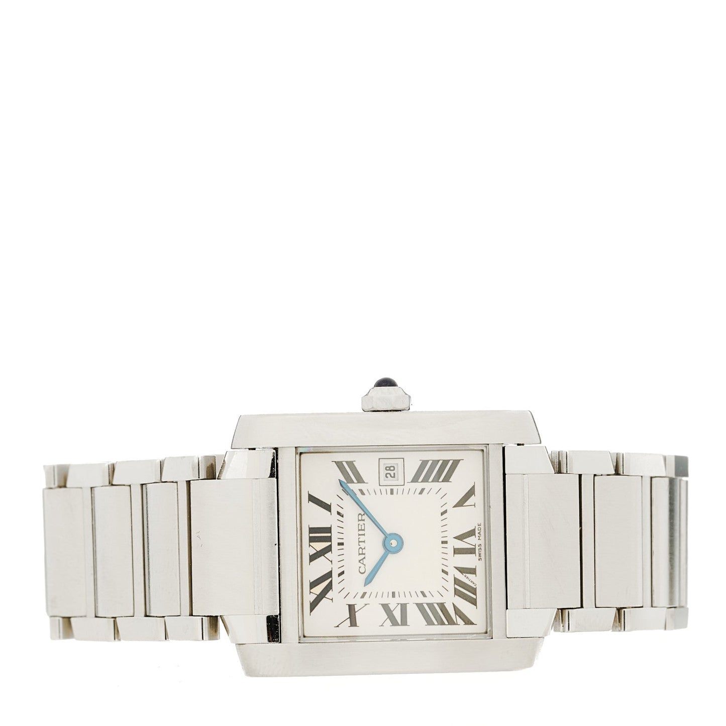 Stainless Steel 25mm Tank Francaise Quartz Watch