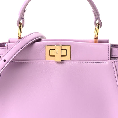 Nappa Stacked Bar Mini Peekaboo Iconic Satchel Violetta