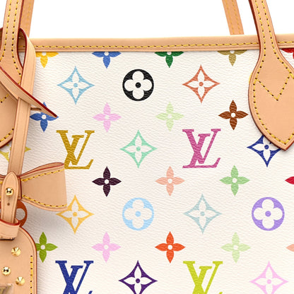 LV X TM Monogram Multicolor Neverfull MM White