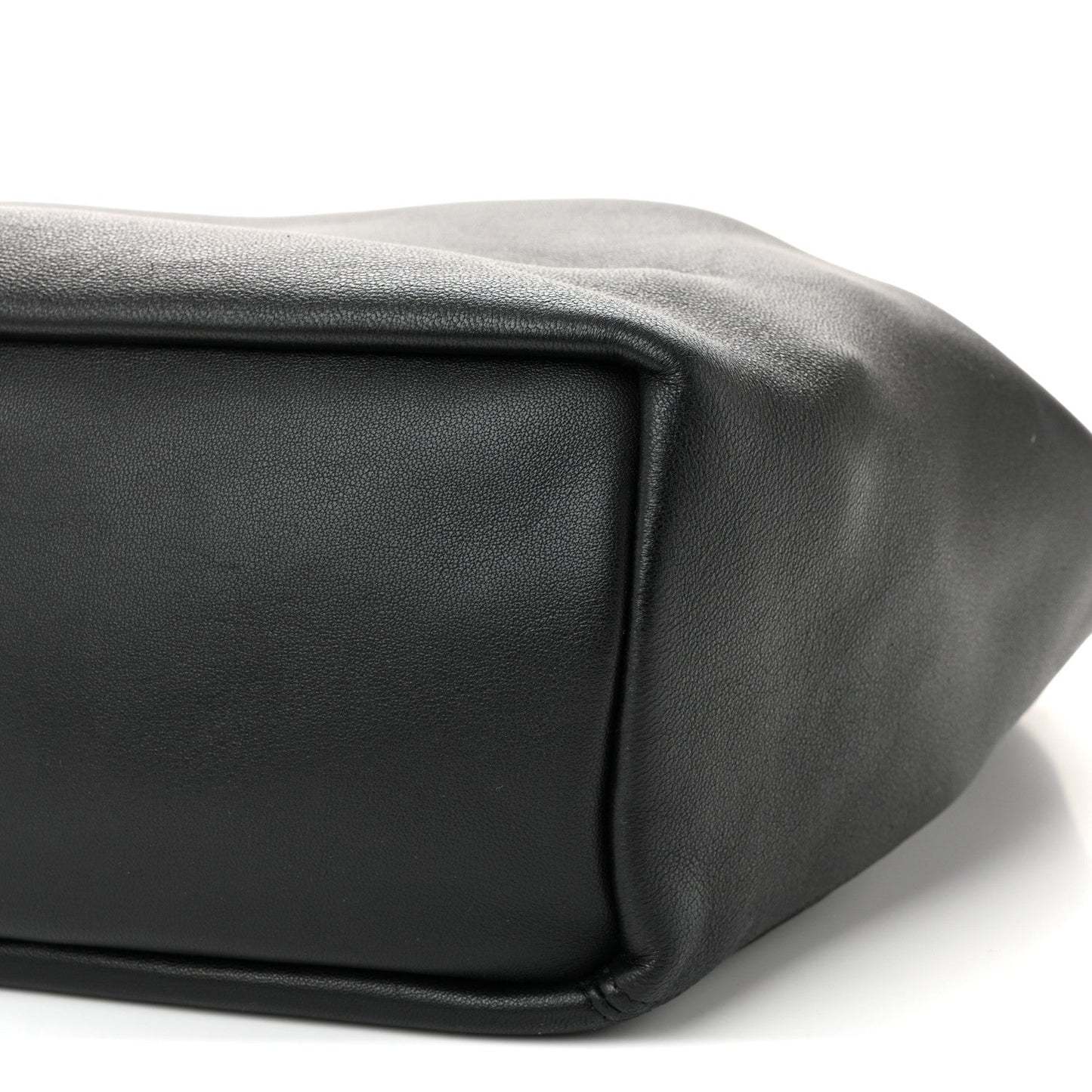 Buttery Nappa Lambskin Small Squeeze Bag Black
