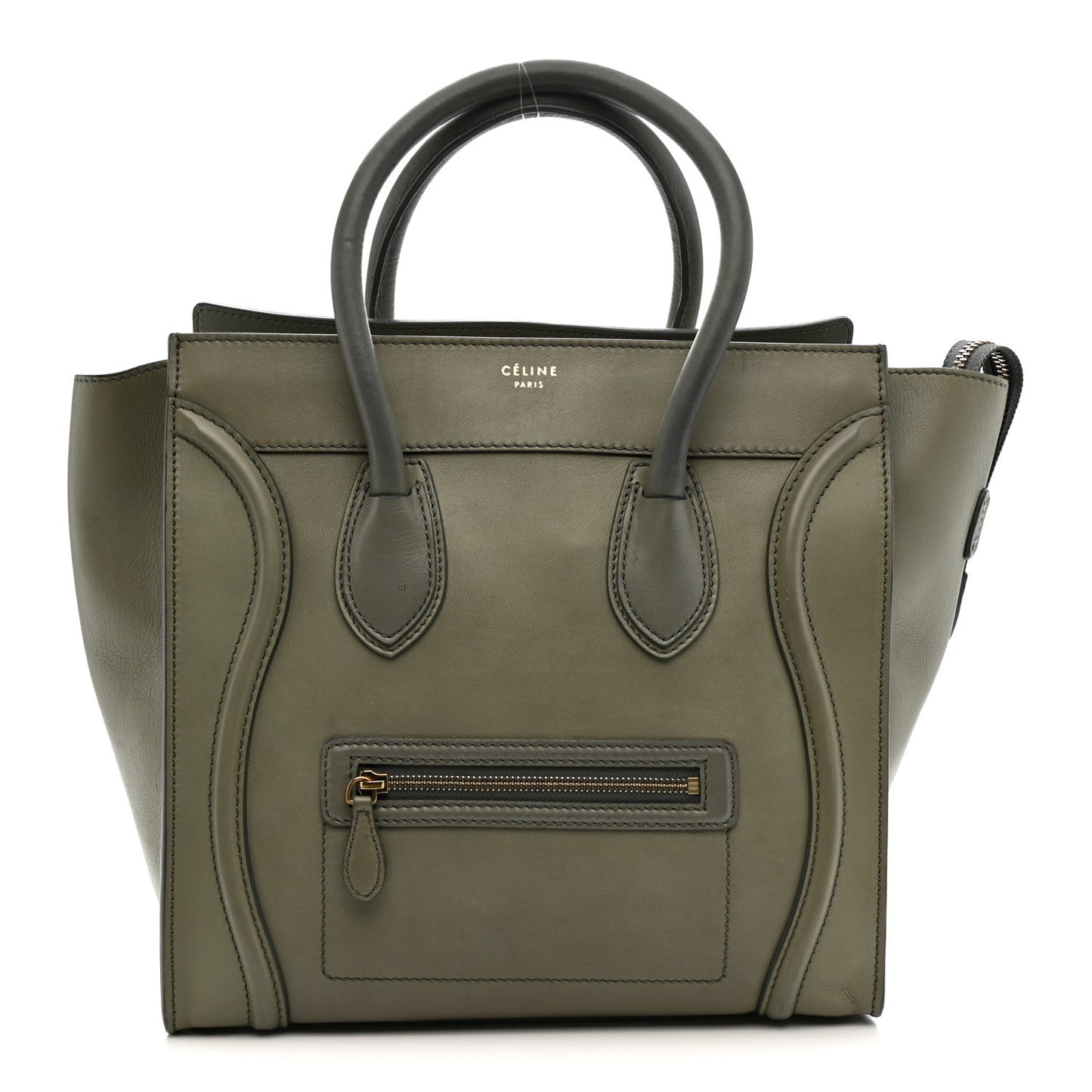 Smooth Calfskin Mini Luggage Almond