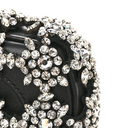 Calfskin Crystal Mini Jackie Notte Bag Black