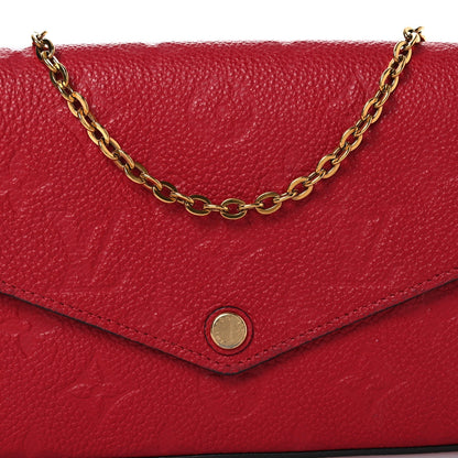Empreinte Pochette Felicie Chain Wallet Scarlet