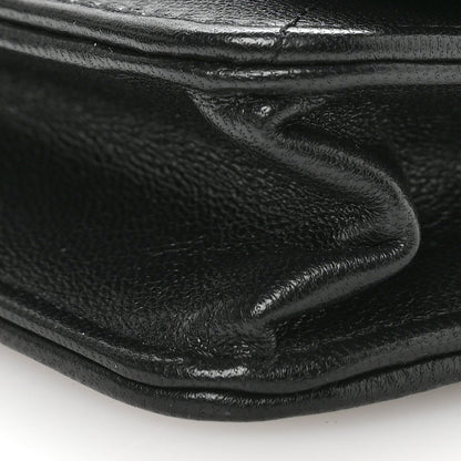Lambskin Quilted Chanel 19 Wallet On Chain WOC Black