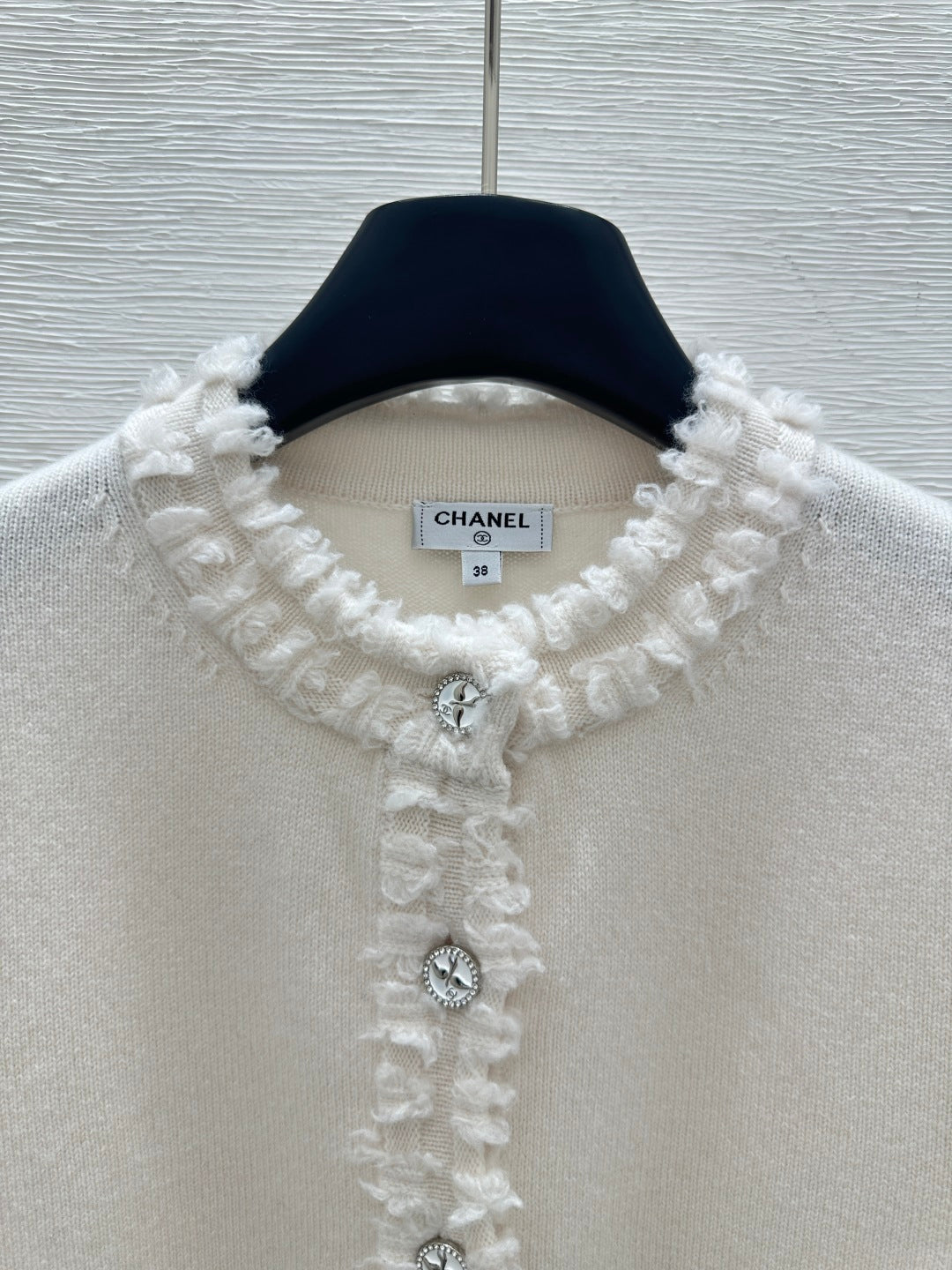 CC 25 Cardigan Black And White Cashmere 226856