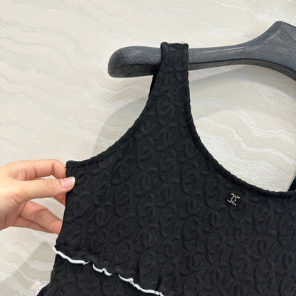 CC One-piece Swimsuit Black Polyamide