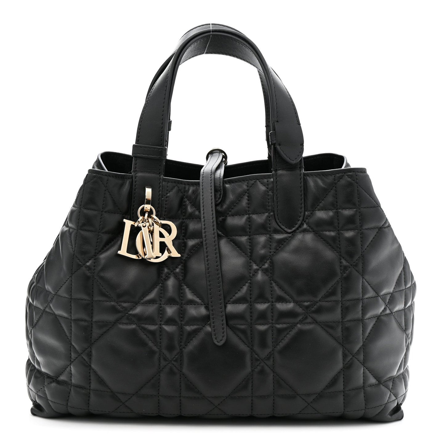 Calfskin Macrocannage Medium Toujours Black