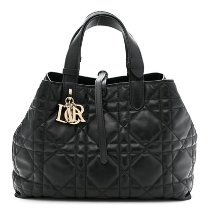 Calfskin Macrocannage Medium Toujours Black