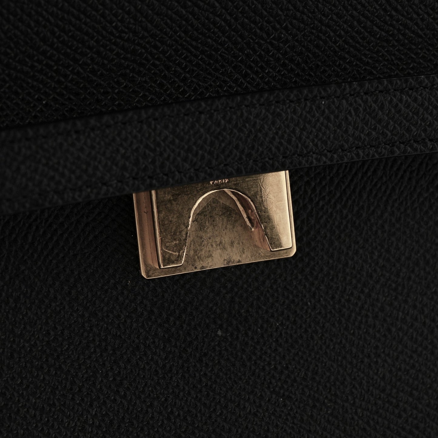 Grained Calfskin Mini Belt Bag Black