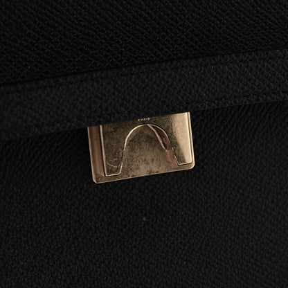 Grained Calfskin Mini Belt Bag Black