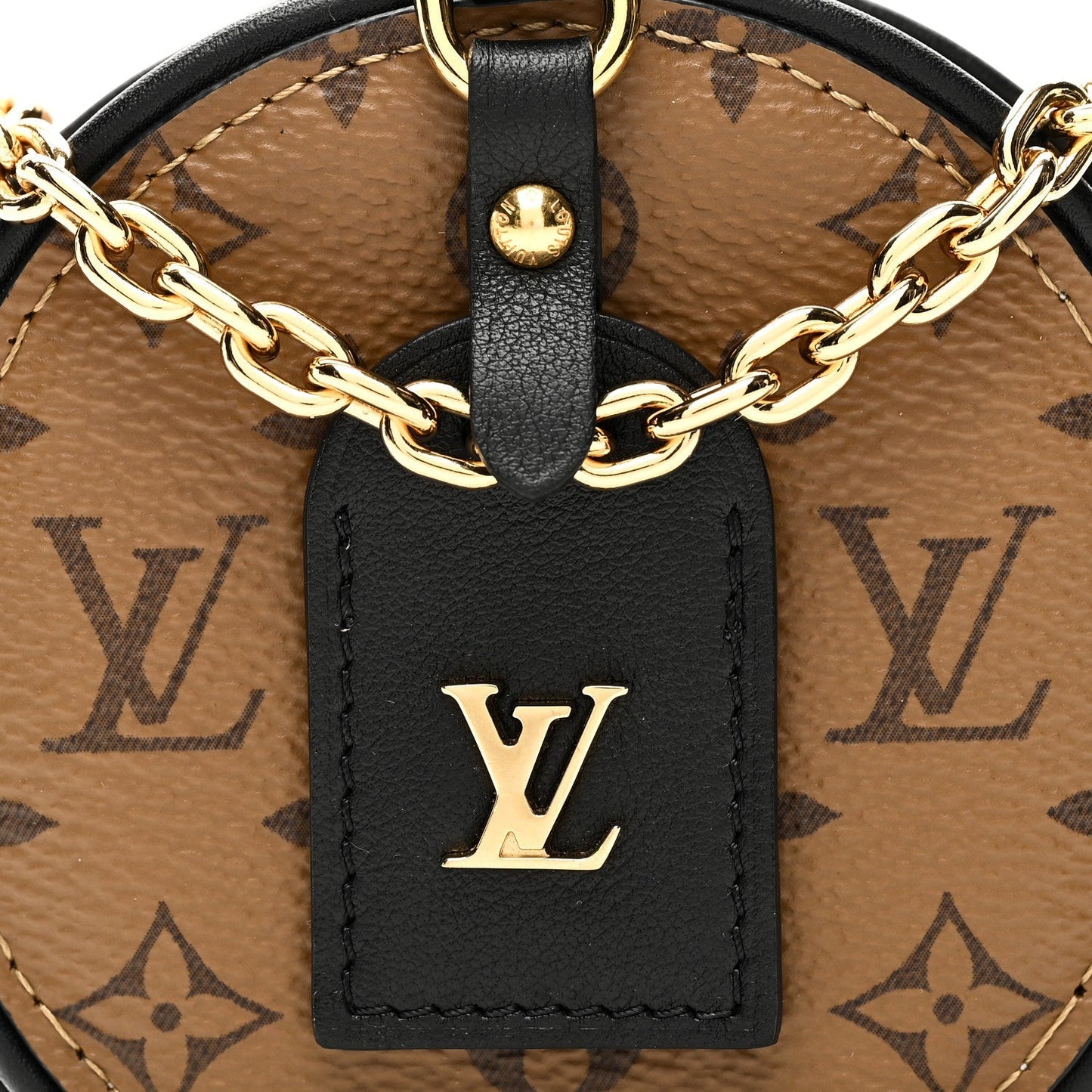 Reverse Monogram Boite Chapeau Necklace
