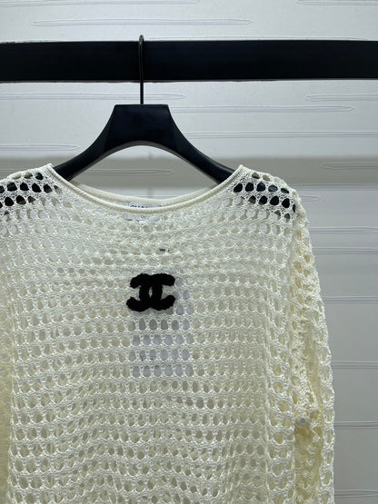 Chanel 2026 Two-piece Layered Knit Long-sleeved Set Wool