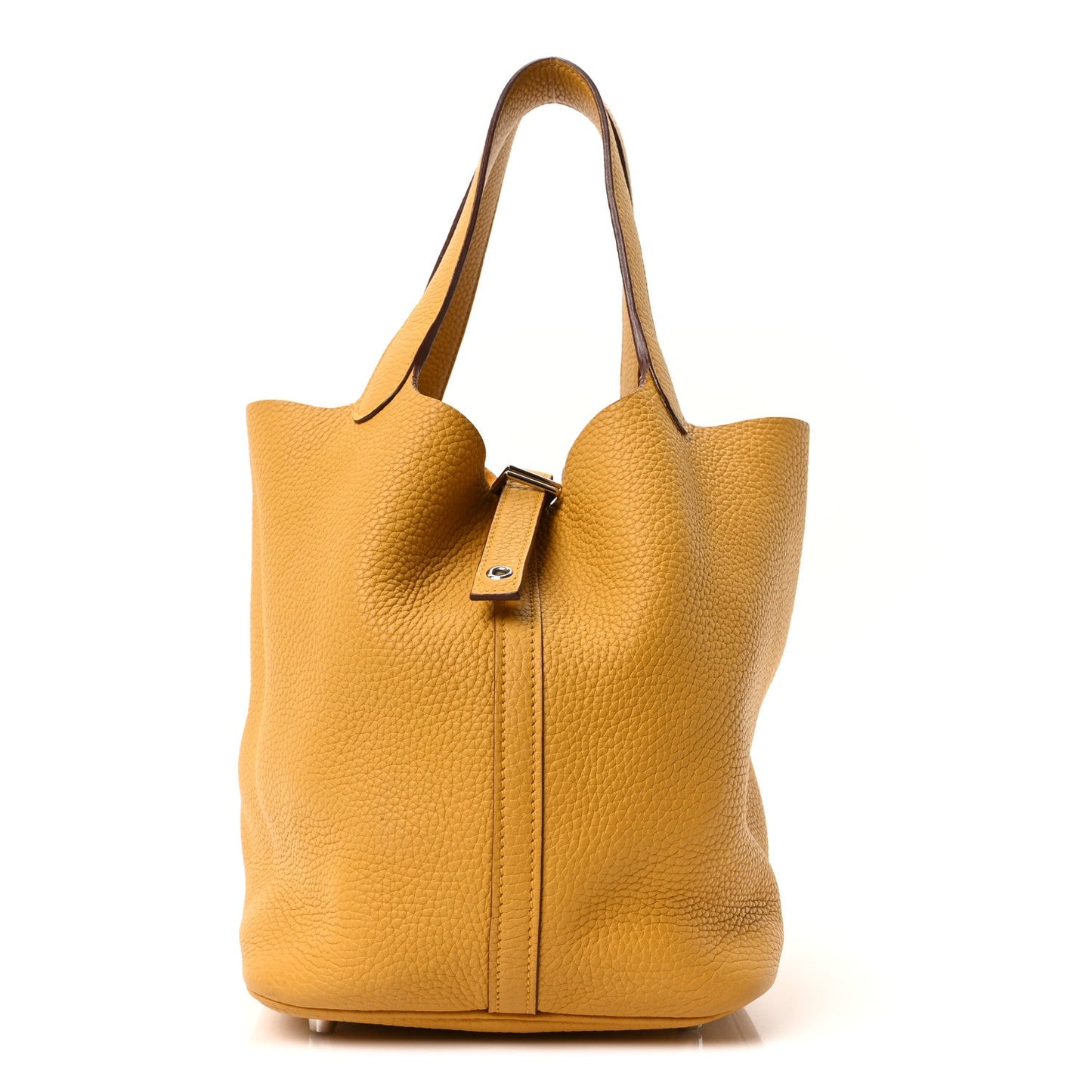 Taurillon Clemence Picotin Lock 22 MM Jaune Ambre