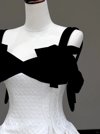 formaldressy -Black elegant classic Hepburn style long satin prom dress evening dress party dress gh5121