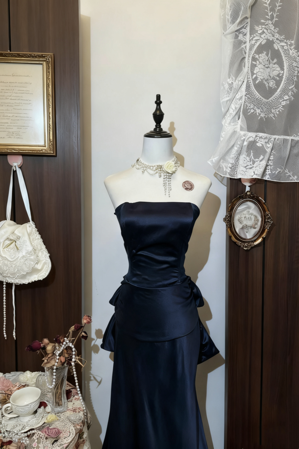 formaldressy-New Navy Blue Formal Dress gh6121
