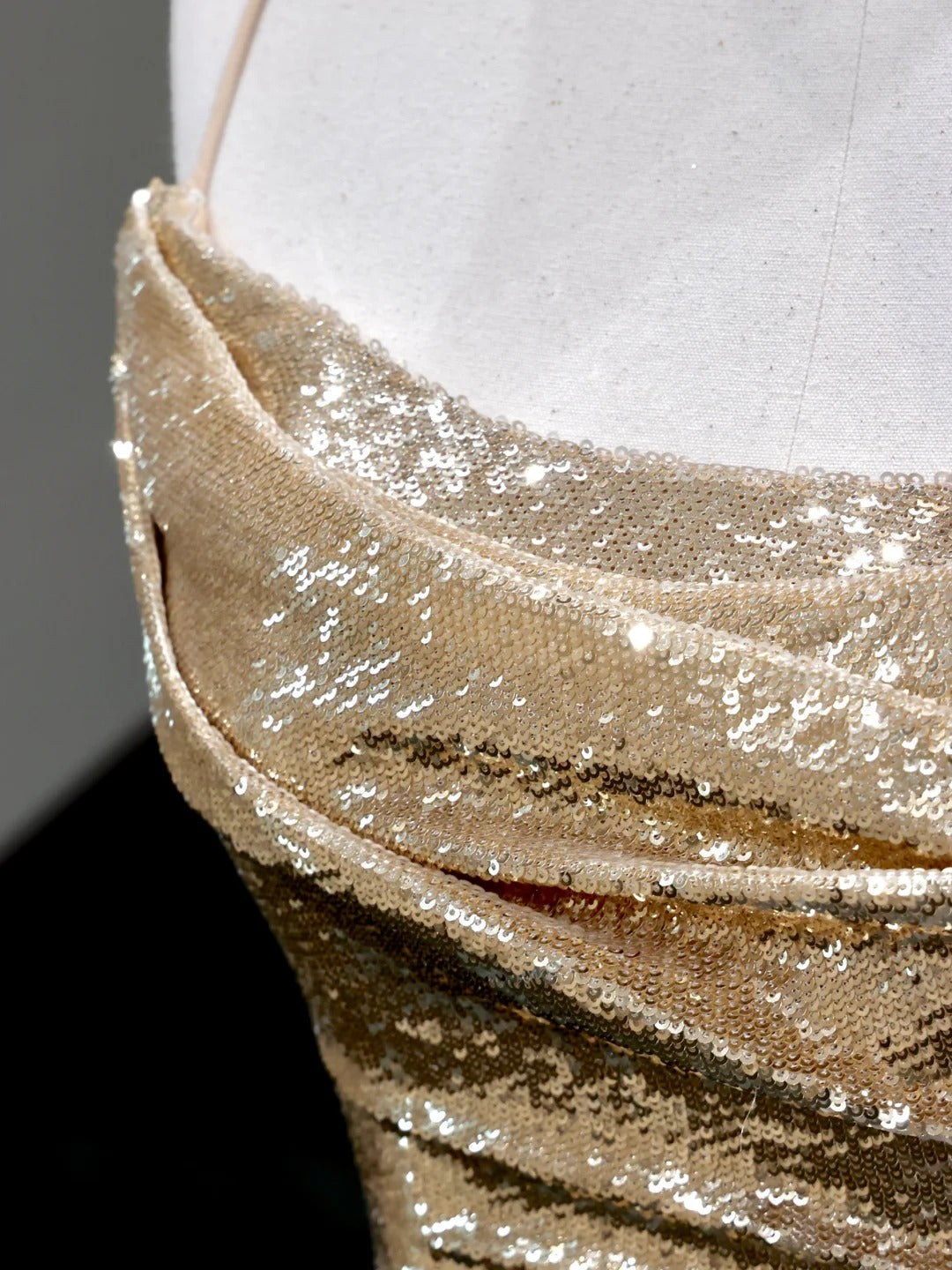 formaldressy-Gold elegant sequins long mermaid tight prom dress evening dress party dress gh5125