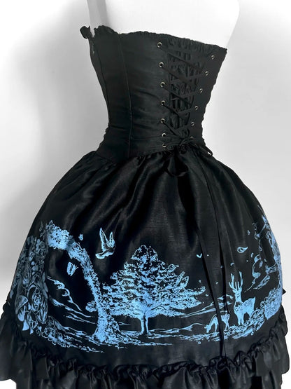 formaldressy-Black princess fashion short chiffon homecoming dress birthday party dress gh5418