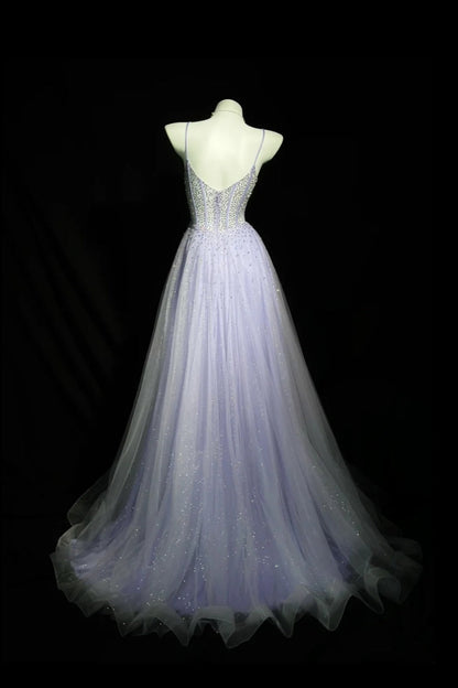 formaldressy-Gorgeous Shiny Lavender Rhinestone Prom Dress Graduation dress birthday dress gh5846